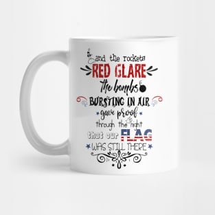 Patriotic National Anthem Doodles Mug